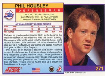 1991-92 Score American #271 Phil Housley Back