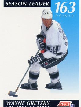 1991-92 Score American #406 Wayne Gretzky Front