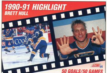 1991-92 Score American #412 Brett Hull Front