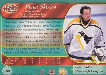 1998-99 Pacific - Ice Blue #358 Peter Skudra Back