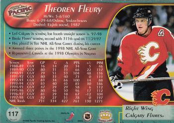1998-99 Pacific - Red #117 Theoren Fleury Back