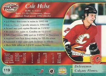 1998-99 Pacific - Red #119 Cale Hulse Back