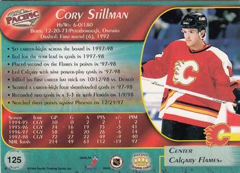 1998-99 Pacific - Red #125 Cory Stillman Back
