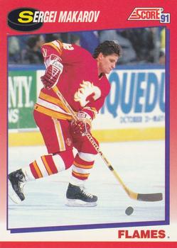 1991-92 Score Canadian Bilingual #51 Sergei Makarov Front
