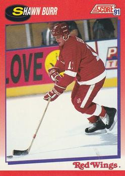 1991-92 Score Canadian Bilingual #54 Shawn Burr Front