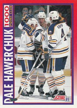 1991-92 Score Canadian Bilingual #266 Dale Hawerchuk Front