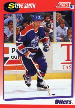 1991-92 Score Canadian Bilingual #11 Steve Smith Front