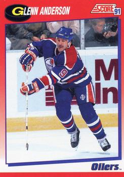 1991-92 Score Canadian Bilingual #47 Glenn Anderson Front