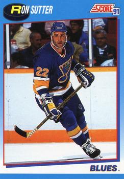 1991-92 Score Canadian Bilingual #619 Ron Sutter Front