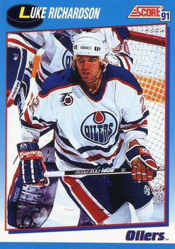 1991-92 Score Canadian Bilingual #620 Luke Richardson Front