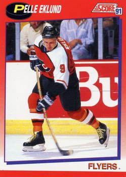 1991-92 Score Canadian Bilingual #91 Pelle Eklund Front