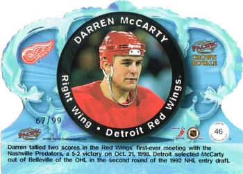 1998-99 Pacific Crown Royale - Limited Series #46 Darren McCarty Back