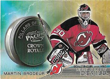 1998-99 Pacific Crown Royale - Pillars of the Game #16 Martin Brodeur Front