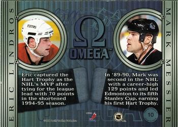 1998-99 Pacific Omega - Face to Face #10 Eric Lindros / Mark Messier Back