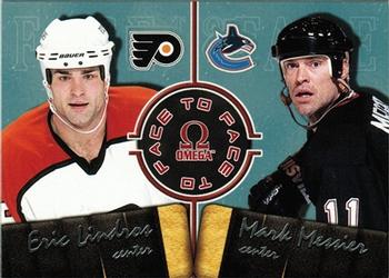 1998-99 Pacific Omega - Face to Face #10 Eric Lindros / Mark Messier Front