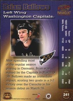 1998-99 Pacific Paramount - Copper #241 Brian Bellows Back