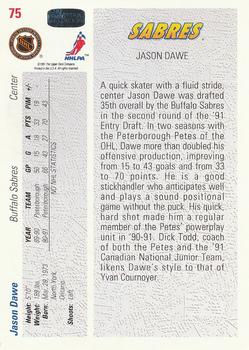 1991-92 Upper Deck #75 Jason Dawe Back