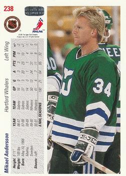 1991-92 Upper Deck #238 Mikael Andersson Back