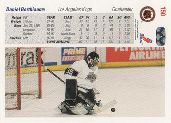 1991-92 Upper Deck #150 Daniel Berthiaume Back
