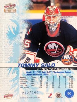 1998-99 Pacific Revolution - Red #90 Tommy Salo Back