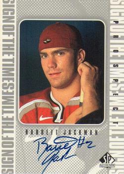 1998-99 SP Authentic - Sign of the Times #BJ Barret Jackman Front