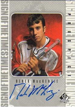 1998-99 SP Authentic - Sign of the Times #DMA Derek Mackenzie Front
