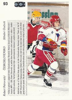 1991-92 Upper Deck Czech World Juniors #93 Robert Petrovicky Back