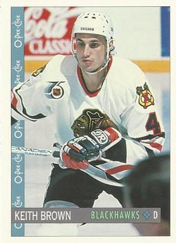 1992-93 O-Pee-Chee #48 Keith Brown Front