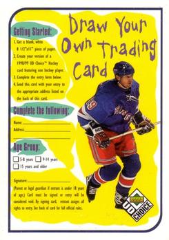1998-99 UD Choice - Draw Your Own Trading Card #DW1 Draw Your Own Trading Card Front