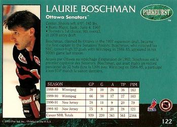 1992-93 Parkhurst #122 Laurie Boschman Back