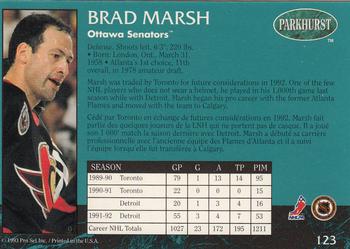 1992-93 Parkhurst #123 Brad Marsh Back