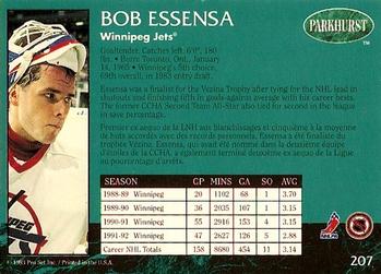 1992-93 Parkhurst #207 Bob Essensa Back