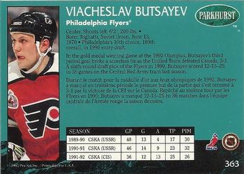 1992-93 Parkhurst #363 Viacheslav Butsayev Back