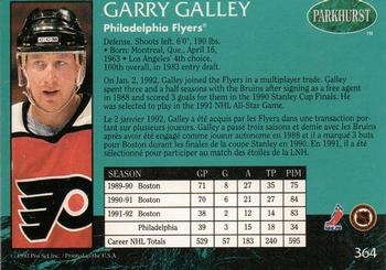 1992-93 Parkhurst #364 Garry Galley Back