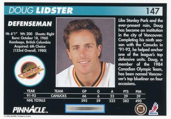 1992-93 Pinnacle #147 Doug Lidster Back