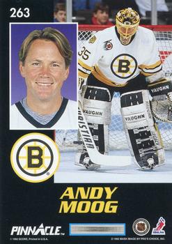 1992-93 Pinnacle #263 Andy Moog Back