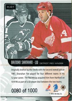 1999-00 Be a Player Memorabilia - Heritage Ruby #H-01 Brendan Shanahan Back