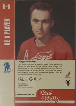 1999-00 Be a Player Memorabilia - Retail Autographs #R-11 Red Kelly Back