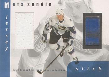 1999-00 Be a Player Memorabilia - All-Star Jersey and Stick #S-05 Mats Sundin Front