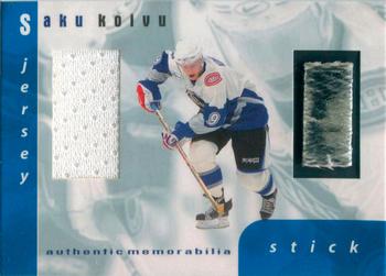 1999-00 Be a Player Memorabilia - All-Star Jersey and Stick #S-26 Saku Koivu Front