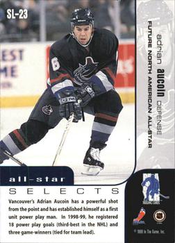 1999-00 Be a Player Memorabilia - All-Star Selects Gold #SL-23 Adrian Aucoin Back