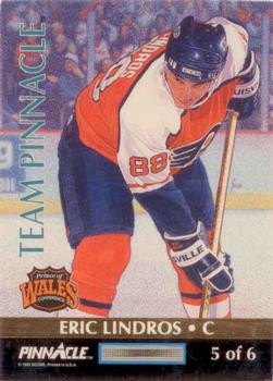 1992-93 Pinnacle - Team Pinnacle #5 Wayne Gretzky / Eric Lindros Back