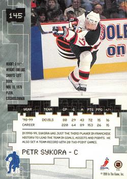 1999-00 Be a Player Millennium Signature Series - Anaheim National Emerald #145 Petr Sykora Back