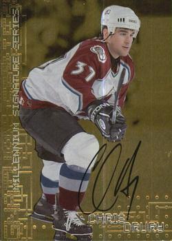 1999-00 Be a Player Millennium Signature Series - Autographs Gold #69 Chris Drury Front