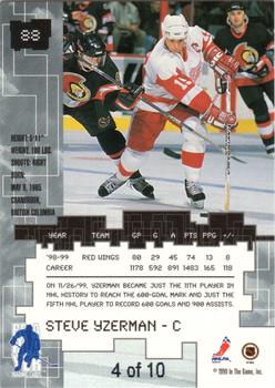 1999-00 Be a Player Millennium Signature Series - Emerald #88 Steve Yzerman Back