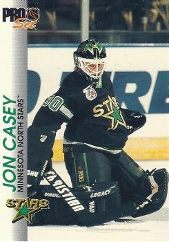 1992-93 Pro Set #82 Jon Casey Front