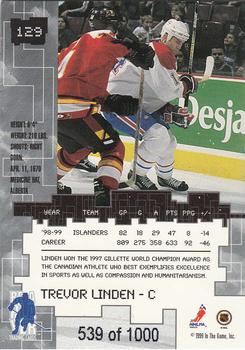 1999-00 Be a Player Millennium Signature Series - Ruby #129 Trevor Linden Back
