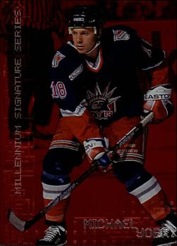 1999-00 Be a Player Millennium Signature Series - Ruby #167 Mike York Front