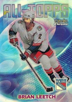 1999-00 O-Pee-Chee Chrome - All-Topps Refractors #AT6 Brian Leetch Front