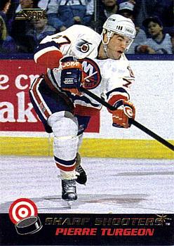 1992-93 Score - Sharp Shooters #25 Pierre Turgeon Front